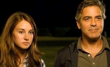 Shailene Woodley and George Clooney in The Descendants