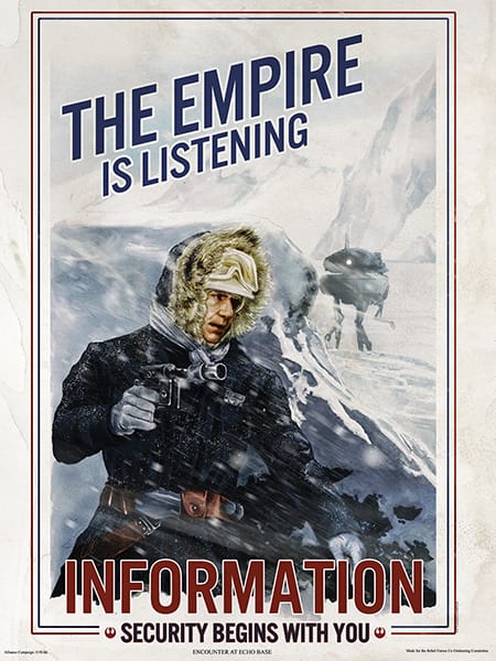 Star Wars Poster: Encounter at Echo Base