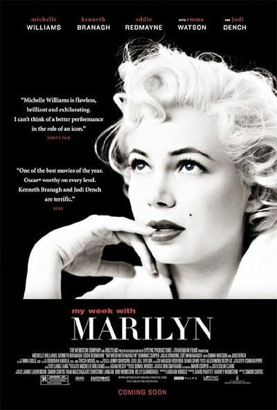 Michelle Williams in My Week with Marilyn Poster