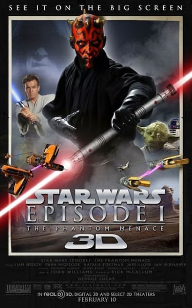 Star Wars Episode 1: The Phantom Menace Releases New 3D ...