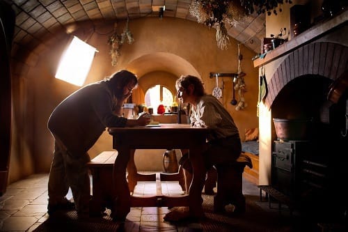 Peter Jackson and Martin Freeman The Hobbit
