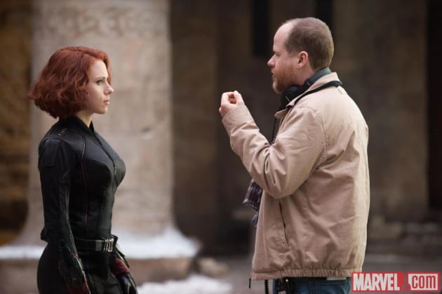 Avengers Age of Ultron Joss Whedon Directs Scarlett Johansson