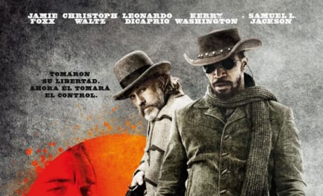 Django Unchained International Poster: Foxx and Waltz with Weapons Drawn