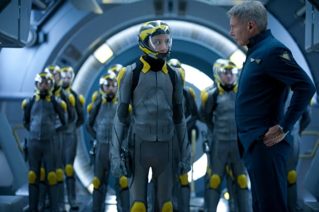 Ender's Game Asa Butterfield Harrison Ford