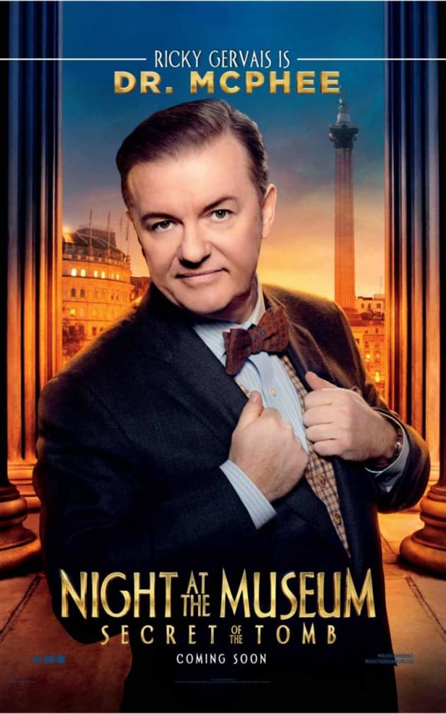 Night at the Museum: Secret of the Tomb Ricky Gervais Poster