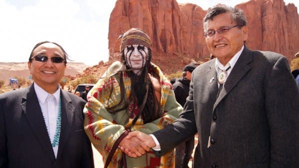 Johnny Depp Meets Navajo Leaders