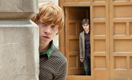 Ron and Harry Spying
