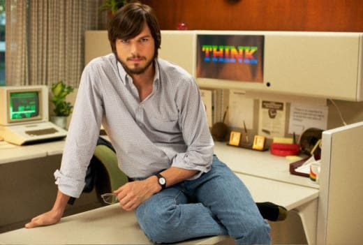 Ashton Kutcher as Steve Jobs in jOBS