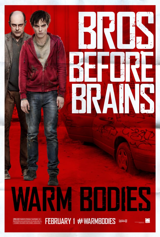 Warm Bodies Nicholas Hoult Rob Corddry Poster