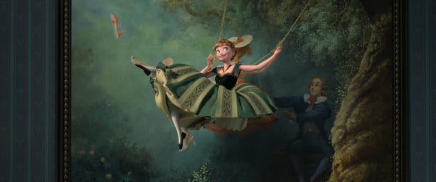 Frozen Swing Painting Anna