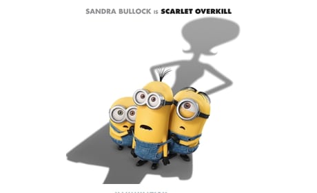 Minions Photos: First Look at Sandra Bullock’s Scarlet Overkill! 
