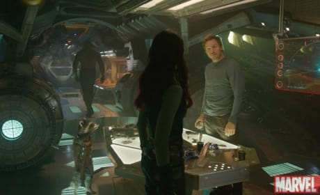 Guardians of the Galaxy Chris Pratt Zoe Saldana Dave Bautista