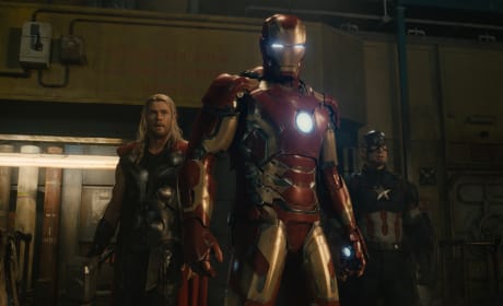 Avengers Age of Ultron Chris Evans Chris Hemsworth Robert Downey Jr.
