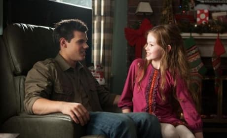McKenzie Foy and Taylor Lautner in Breaking Dawn Part  2