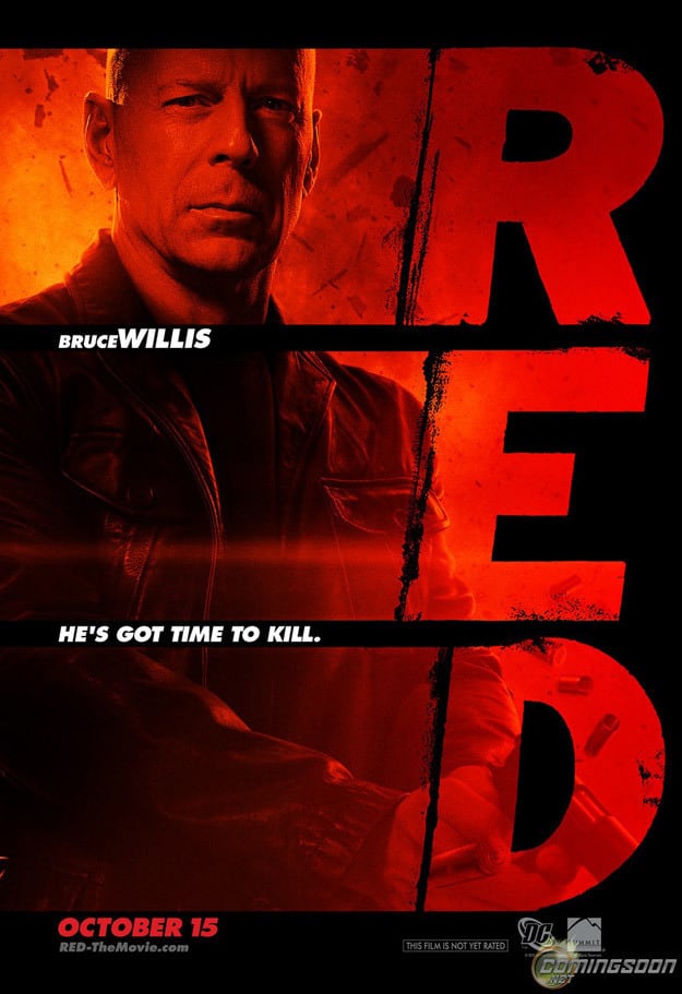 Red Character Poster - Bruce Willis