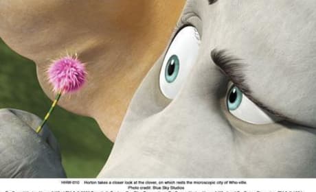 Horton examines a clover