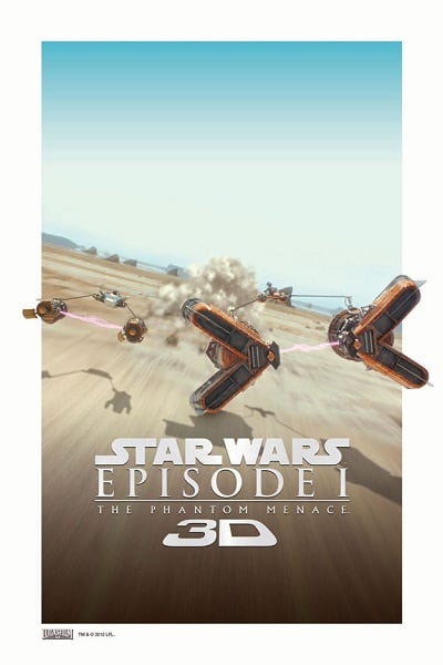 Phantom Menace 3D Poster
