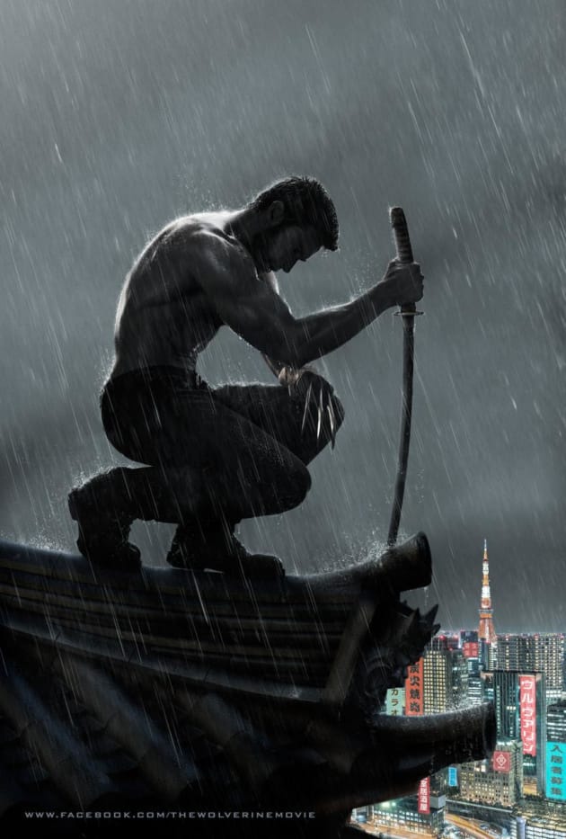 The Wolverine Rain Poster