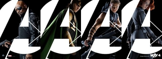 The Avengers Character Banner: Heroes in Action