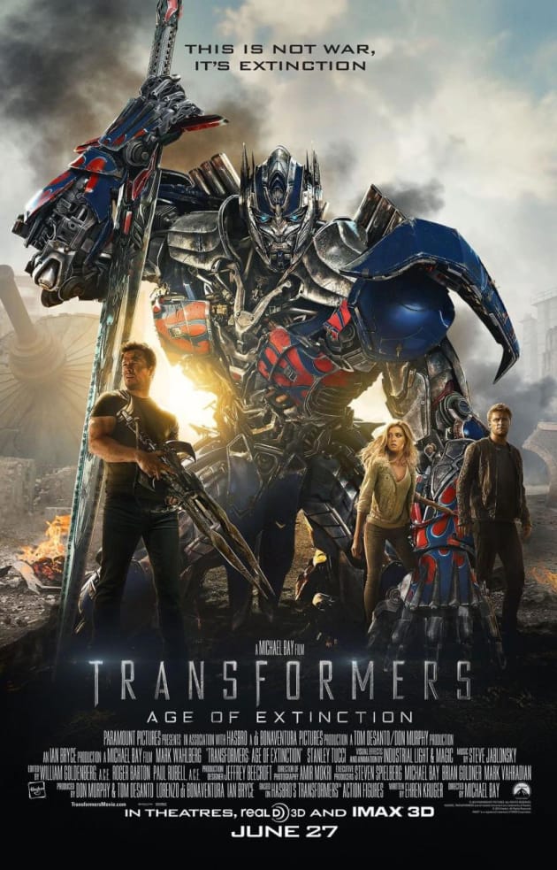Transformers: Age of Extinction Cast Poster