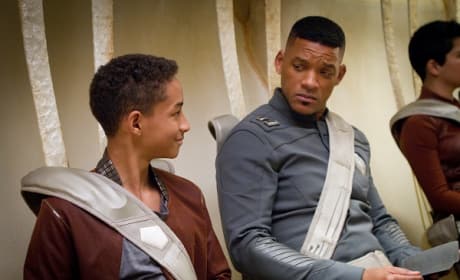 Will and Jaden Smith After Earth