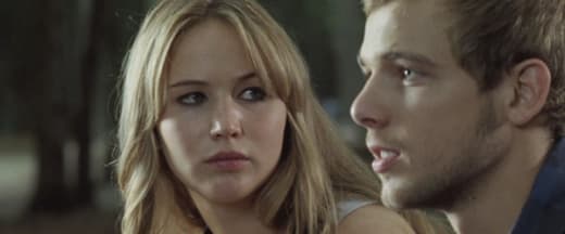 Jennifer Lawrence and Max in Thieriot House at the End of the Street