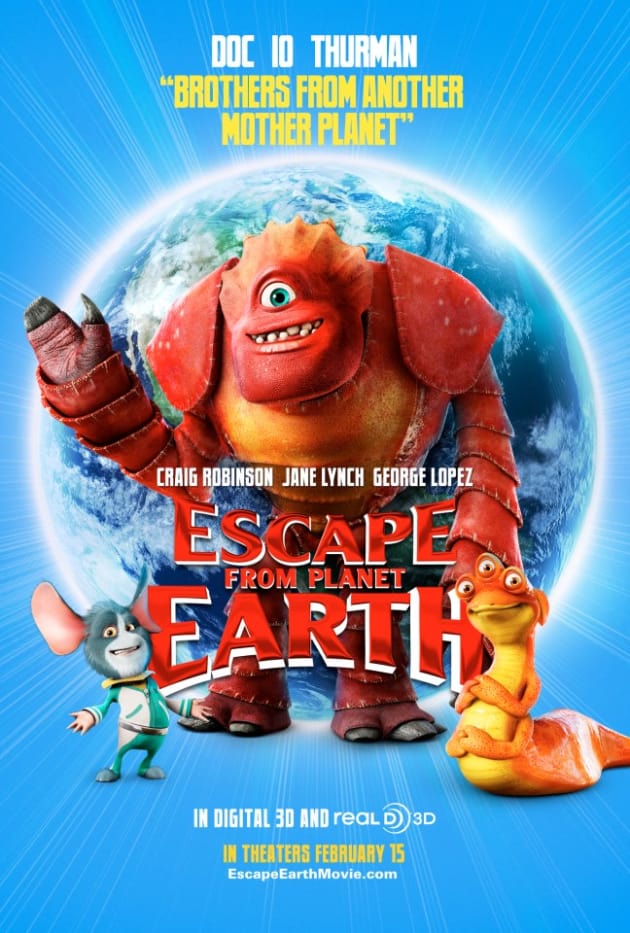 Escape From Planet Earth Doc, Io, and Thurman Poster