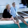Clooney and Farmiga on a Boat