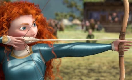 Brave: Princess Merida takes aim