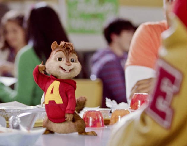 Alvin Shows Off at Lunch