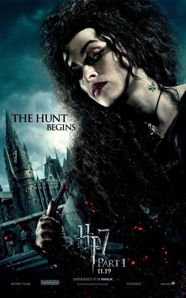 HP7 Bellatrix Hunt Begins Poster