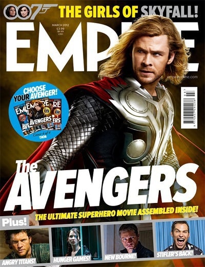 The Avengers' Thor on the cover of Empire