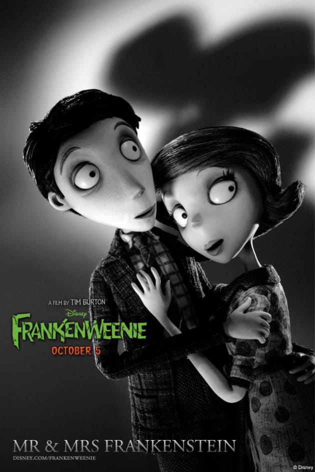 Mr. and Mrs. Frankenstein Frankenweenie iPhone Background