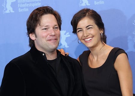 Trent Cooper and Camilla Belle at Father of Invention Premiere