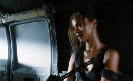 Aisha in a Van