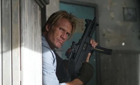 Dolph Lundgren in The Expendables 2