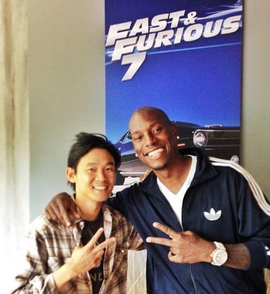 James Wan and Tyrese Gibson Fast and Furious 7 Photo