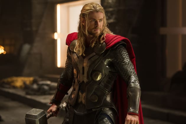 Chris Hemsworth is Thor in Thor: The Dark World