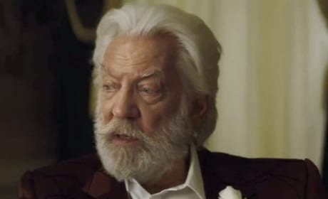 Catching Fire Donald Sutherland is President Snow
