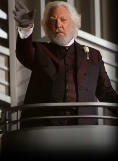 Donald Sutherland is President Snow