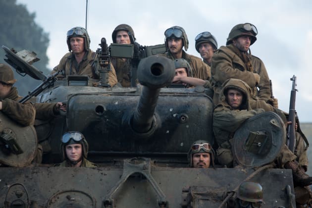 Fury Brad Pitt Michael Pena Logan Lerman