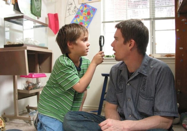 Boyhood Stars Ellar Coltrane Ethan Hawke