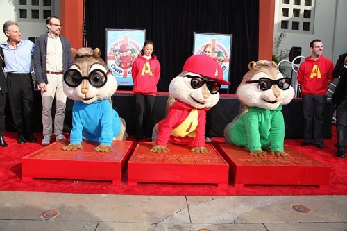 Alvin and the Chipmunks at Mann's Chinese Theatre