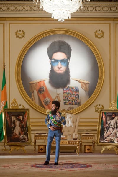 The Dictator Still: Aladeen with Portrait