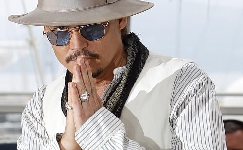 Johnny Depp at Pirates Premiere