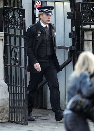 Javier Bardem on the Skyfall Set