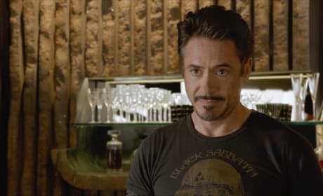 Robert Downey is Tony Stark in The Avengers