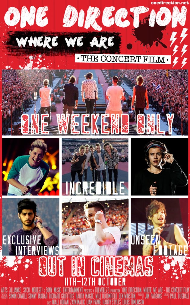 One Direction: Where We Are Poster