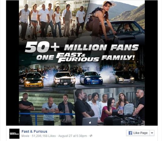 Fast and Furious Facebook Photo