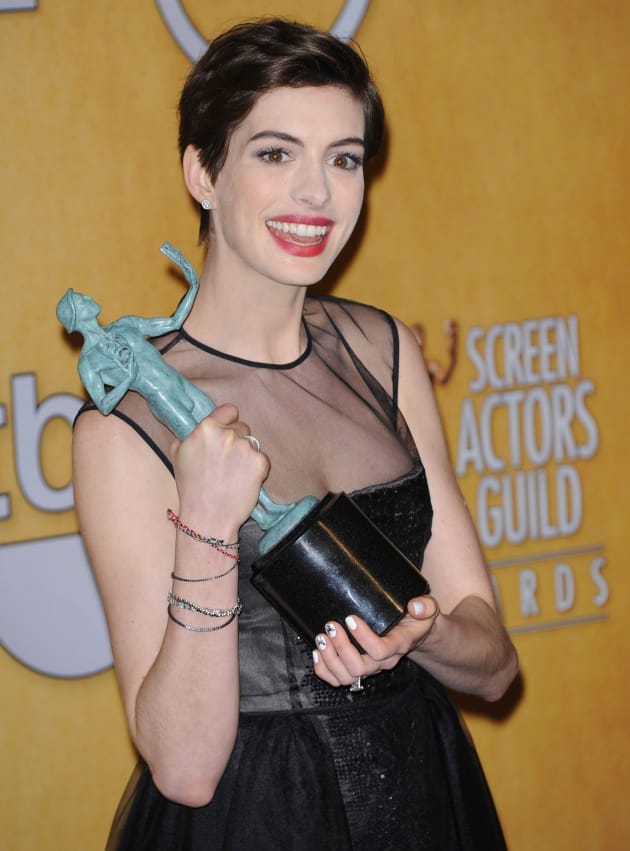 Anne Hathaway at the SAG Awards